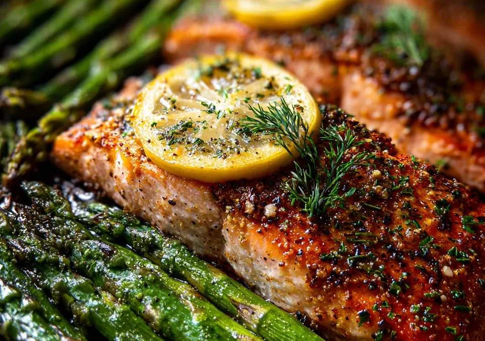 Sheet Pan Lemon Herb Salmon and Asparagus