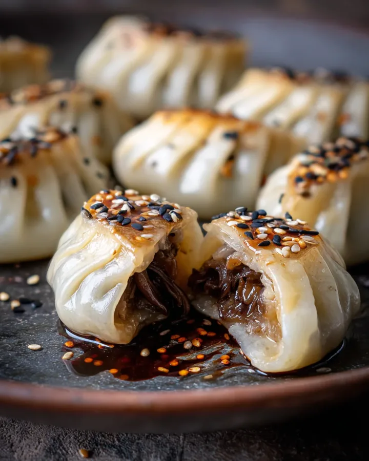 Shiitake and Kimchi Dumplings