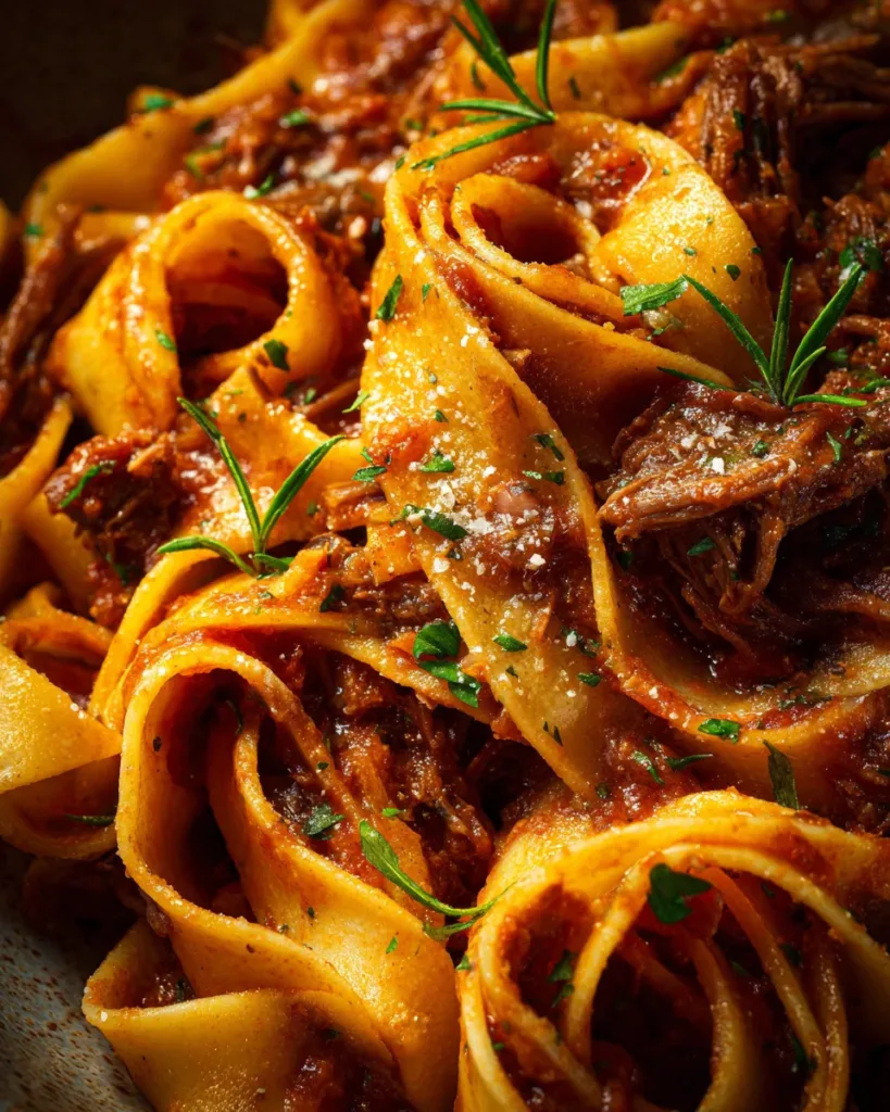 Slow Cooker Beef Ragu with Pappardelle