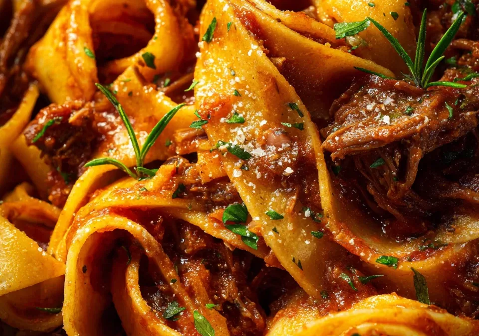 Slow Cooker Beef Ragu with Pappardelle