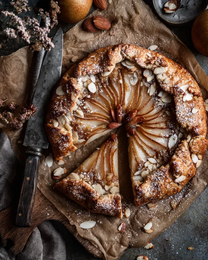 Spiced Pear and Almond Galette