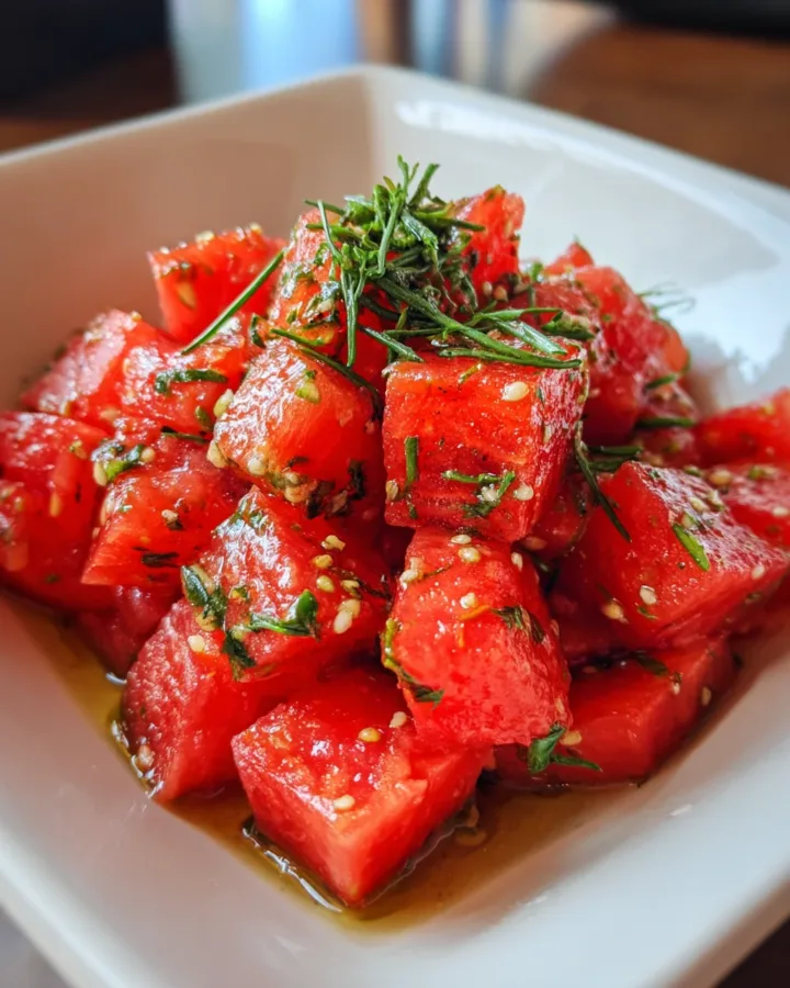 Spicy Watermelon Tomato Salad