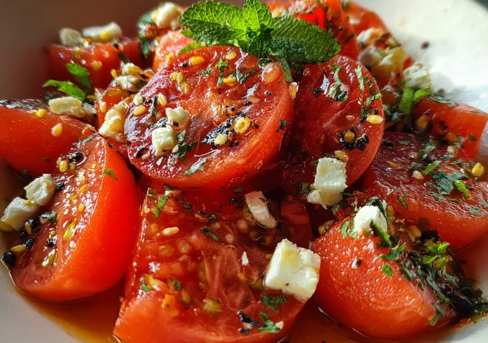 Spicy Watermelon Tomato Salad