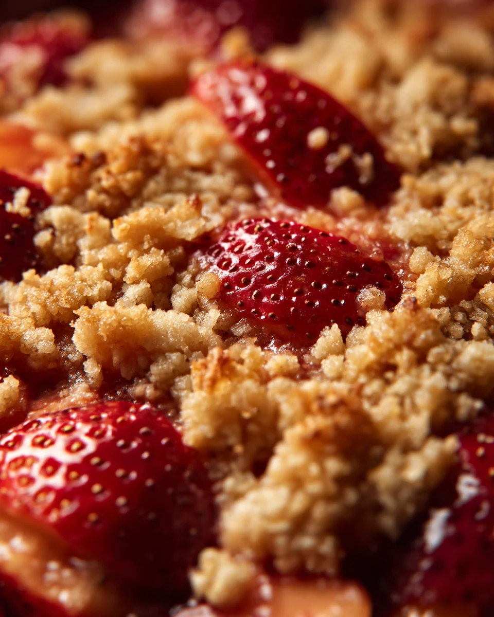 Strawberry Peach Crumble