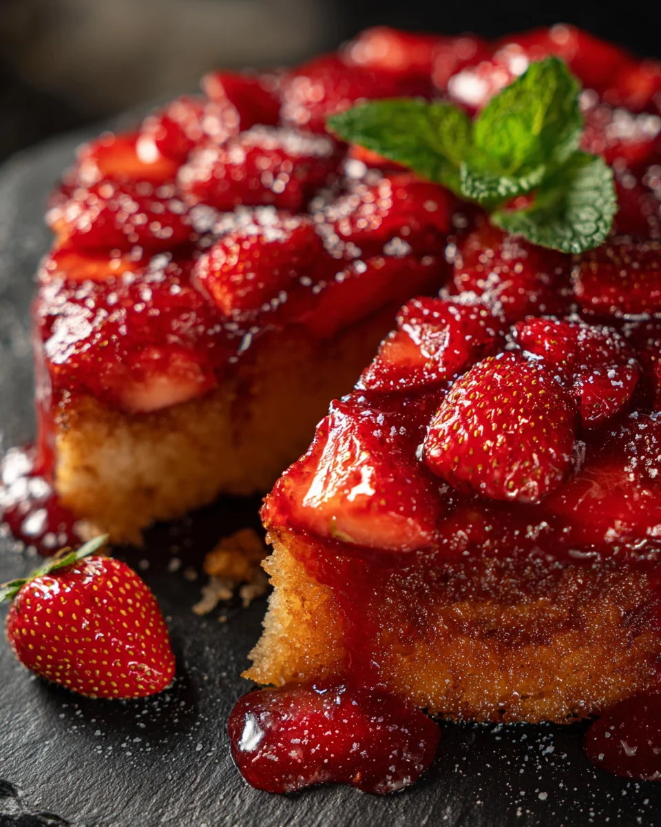 Strawberry Upside Down Cake