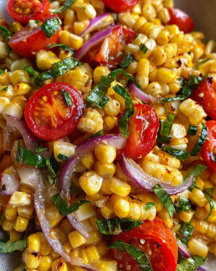 Summer Corn Salad with Chile Lime Dressing