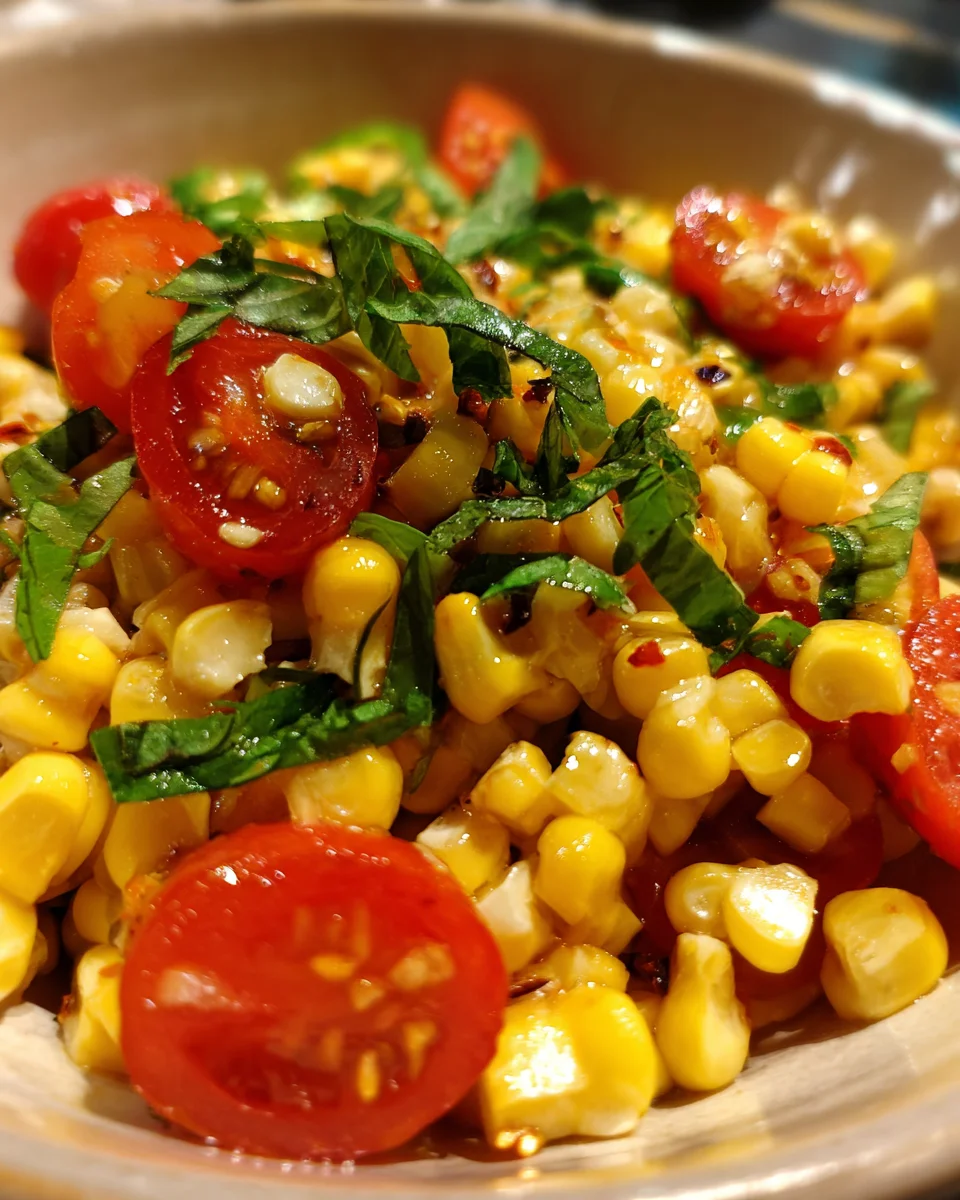 Summer Corn Salad with Chile Lime Dressing
