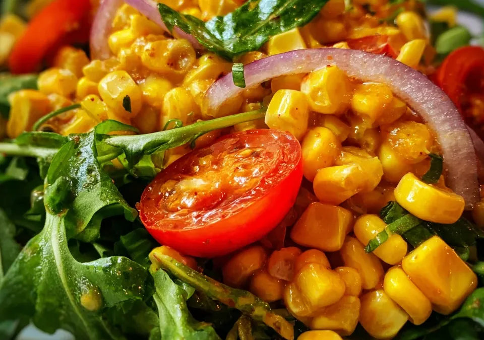 Summer Corn Salad with Chile Lime Dressing