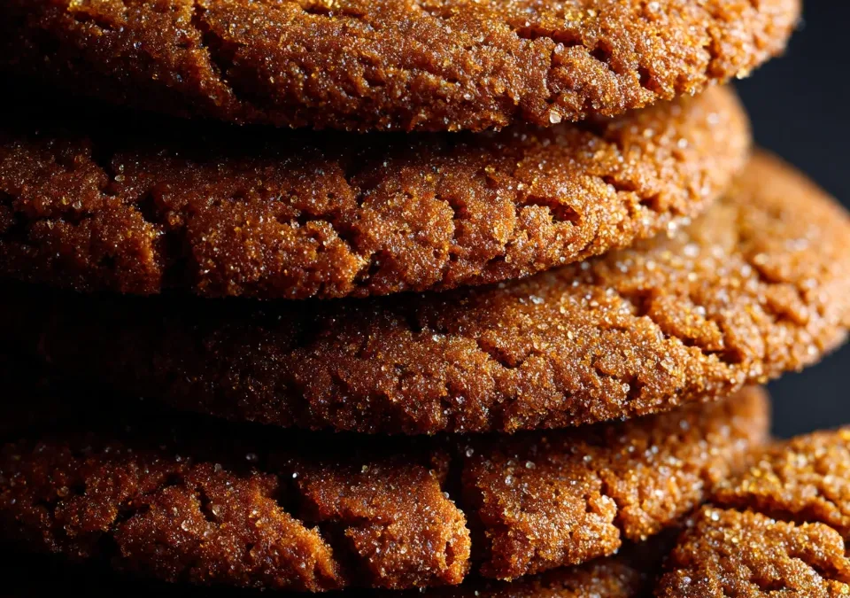 Thin and Crispy Gingersnap Cookies