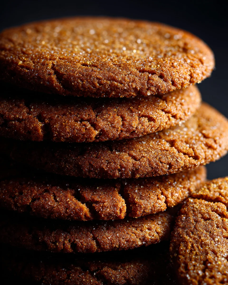 Thin and Crispy Gingersnap Cookies