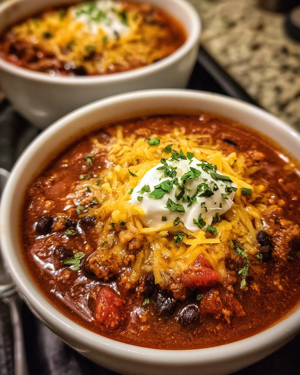 Turkey and Black Bean Chili