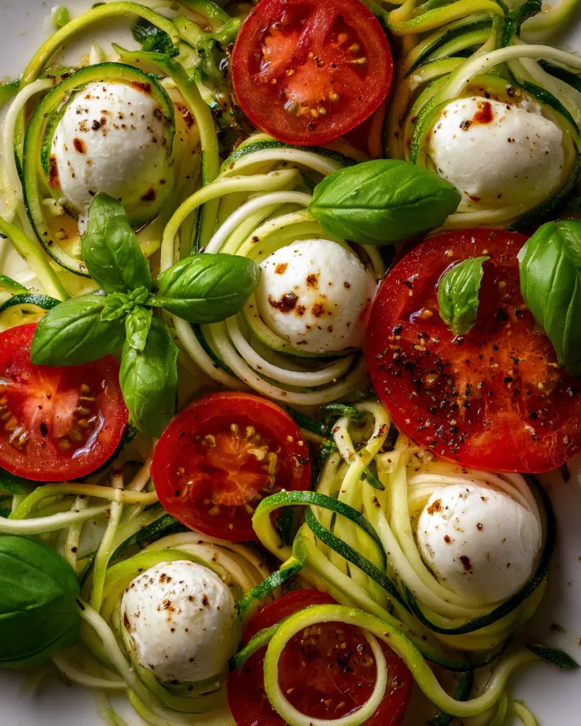 Zucchini Noodle Caprese