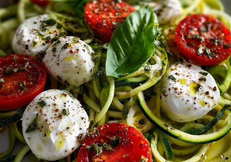Zucchini Noodle Caprese