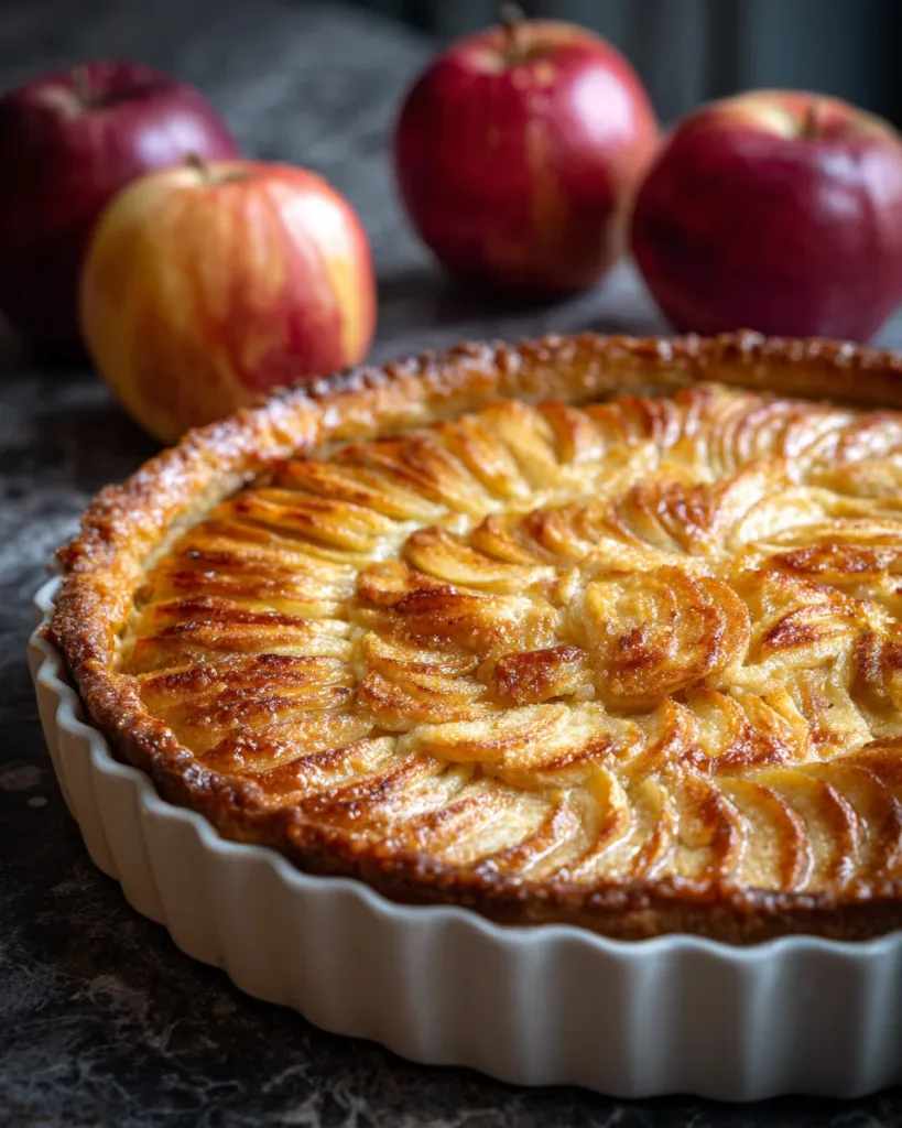 Apple Tart with Soft-Pretzel Crust