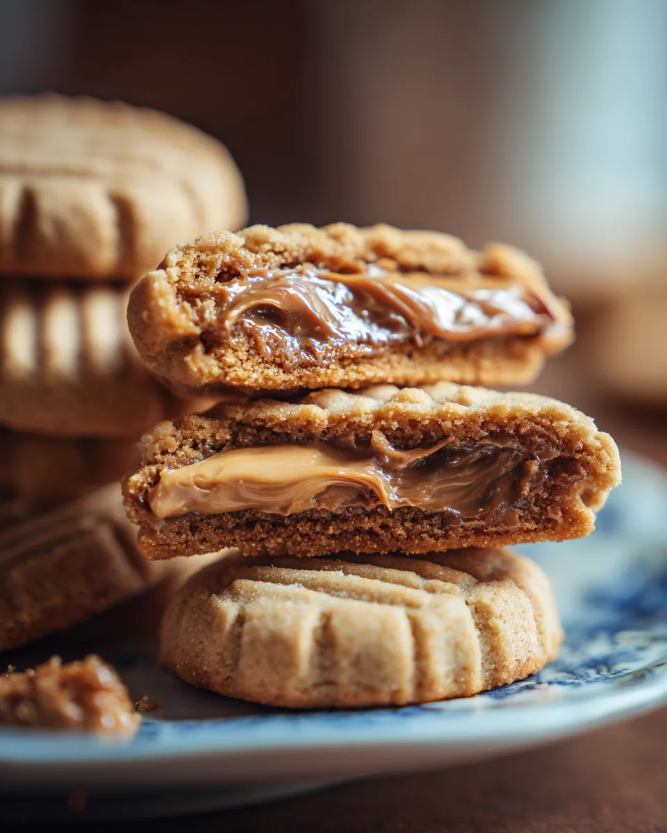 Biscoff Stuffed Cookies