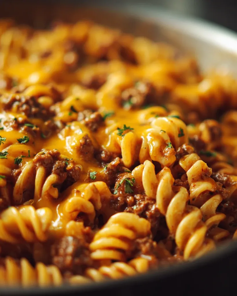 Cheeseburger Pasta Skillet
