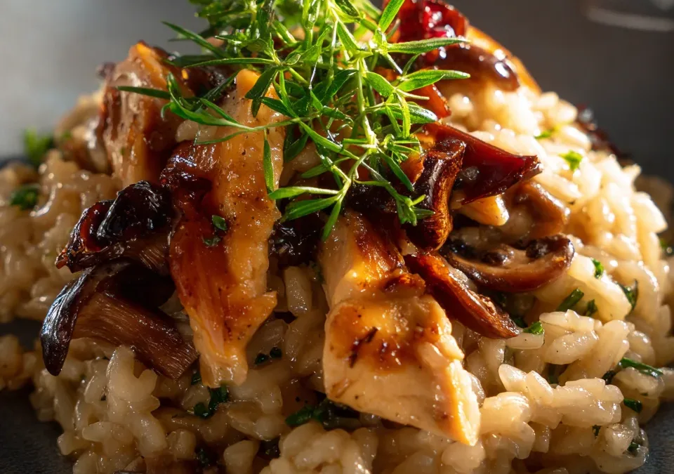 Chicken and Mushroom Risotto