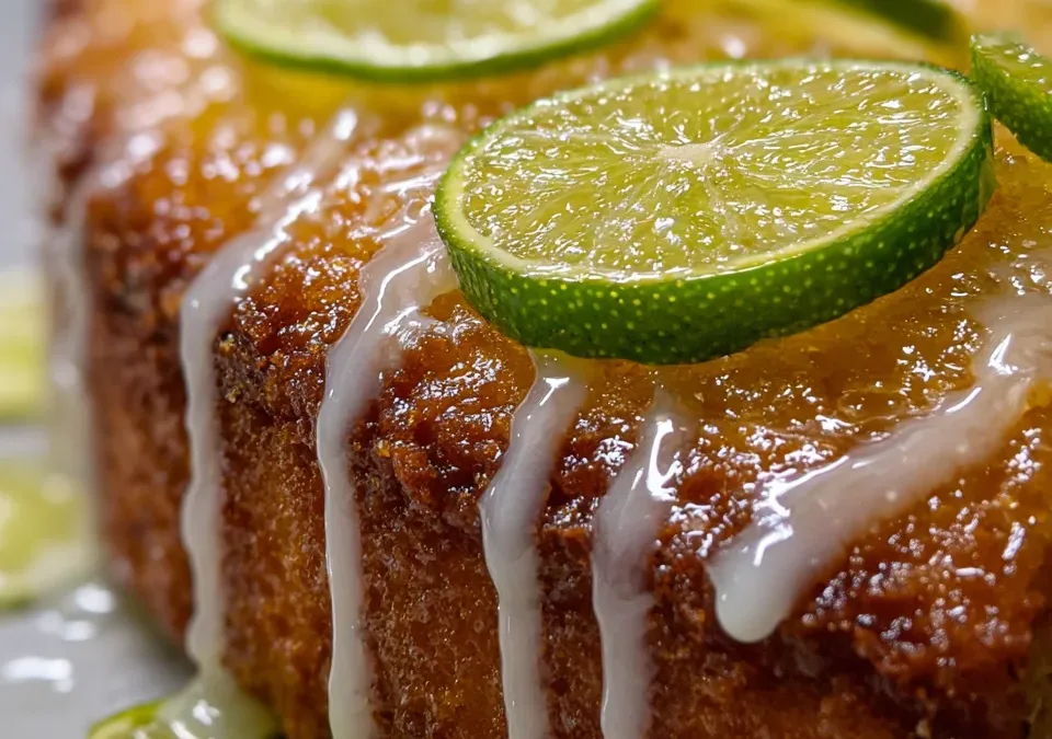 Coconut and Lime Drizzle Cake