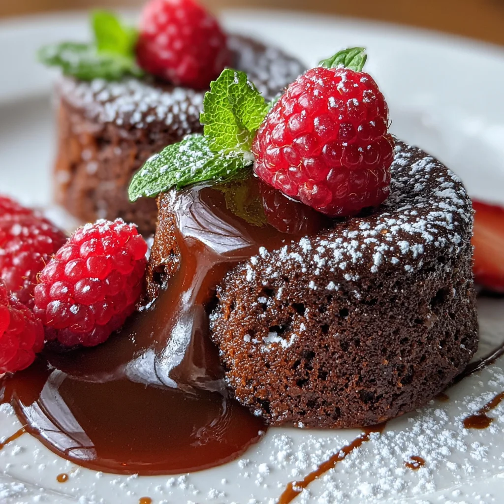 Dark Chocolate Fondant Cake