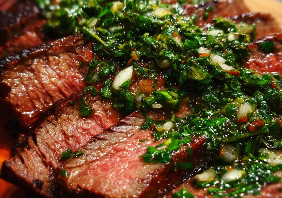 Flank Steak with Chimichurri Sauce