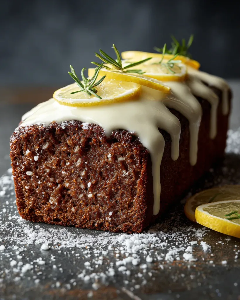 Gingerbread Loaf with Lemon Icing