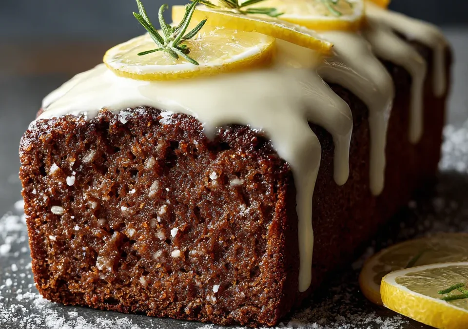 Gingerbread Loaf with Lemon Icing