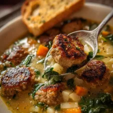 Italian Wedding Soup with Mini Meatballs