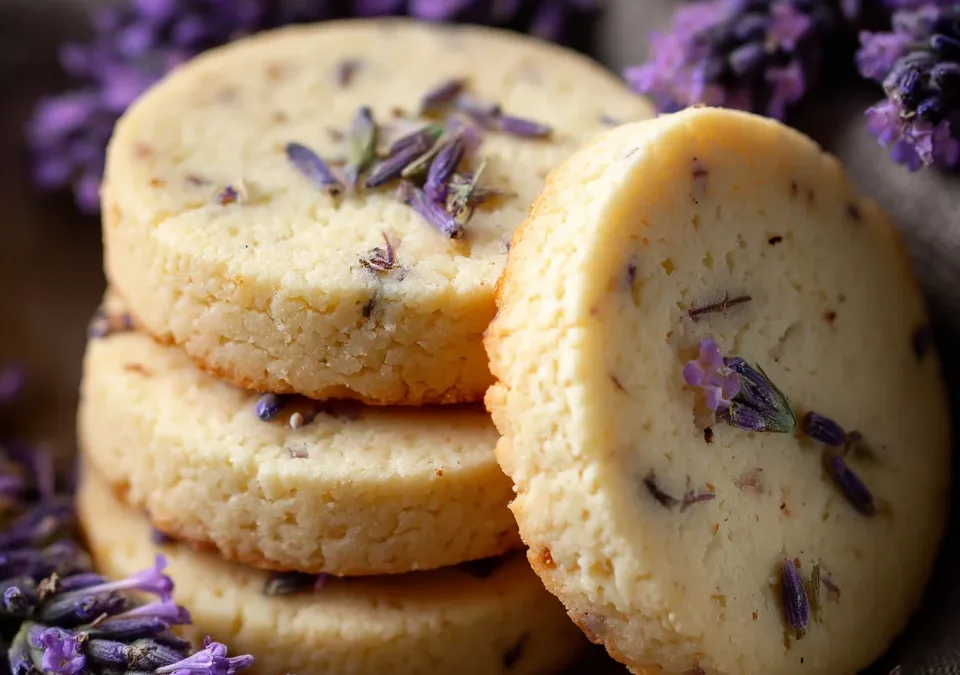 Lavender Shortbread Cookies