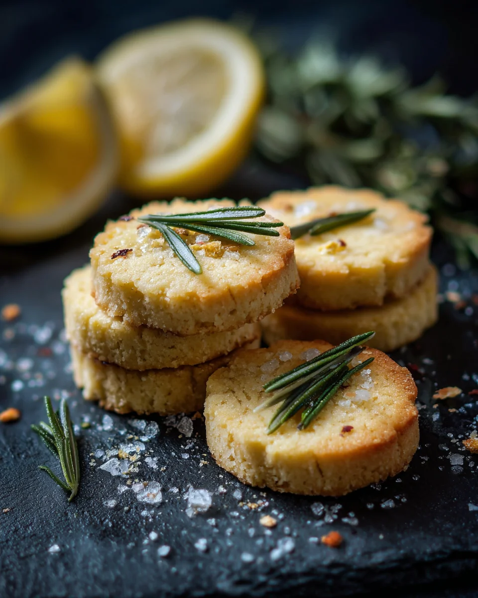 Lemon and Rosemary Sablés