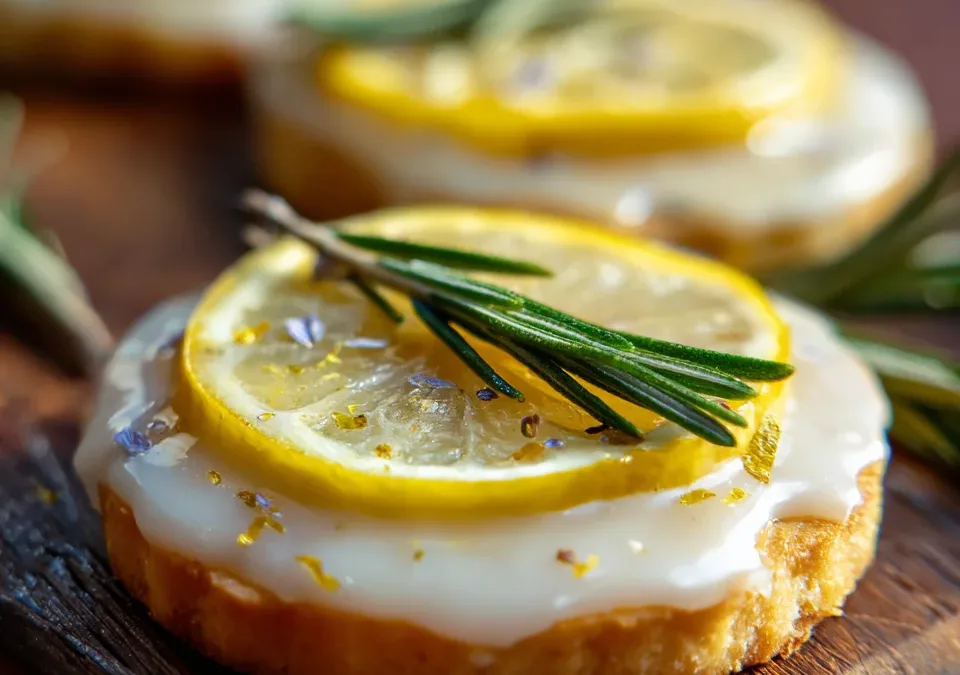 Lemon and Rosemary Sablés
