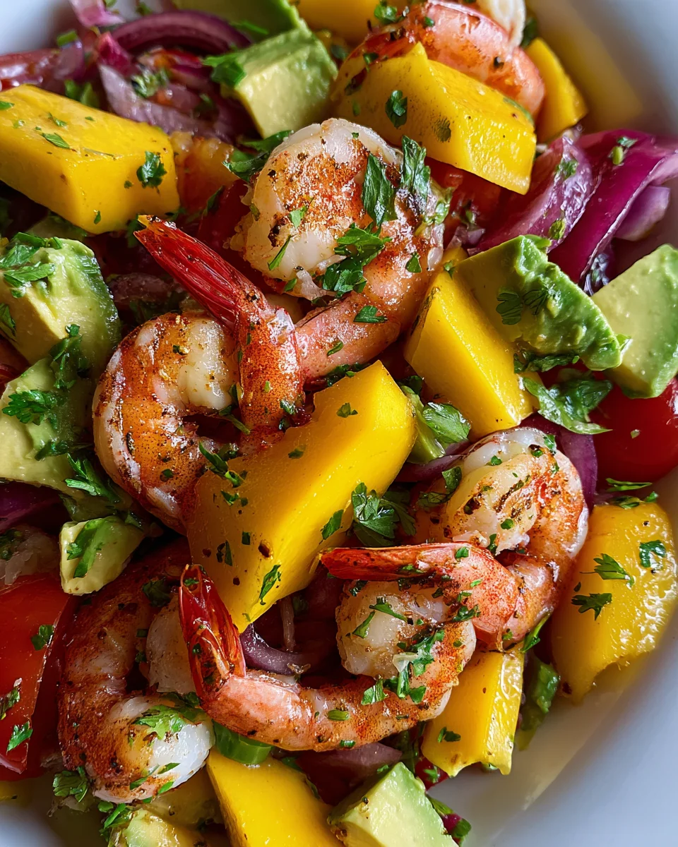 Mango Avocado Shrimp Salad