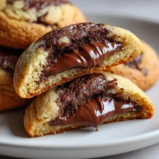 Nutella Stuffed Cookies (Soft, Chewy & Gooey Center) – A Decadent Delight