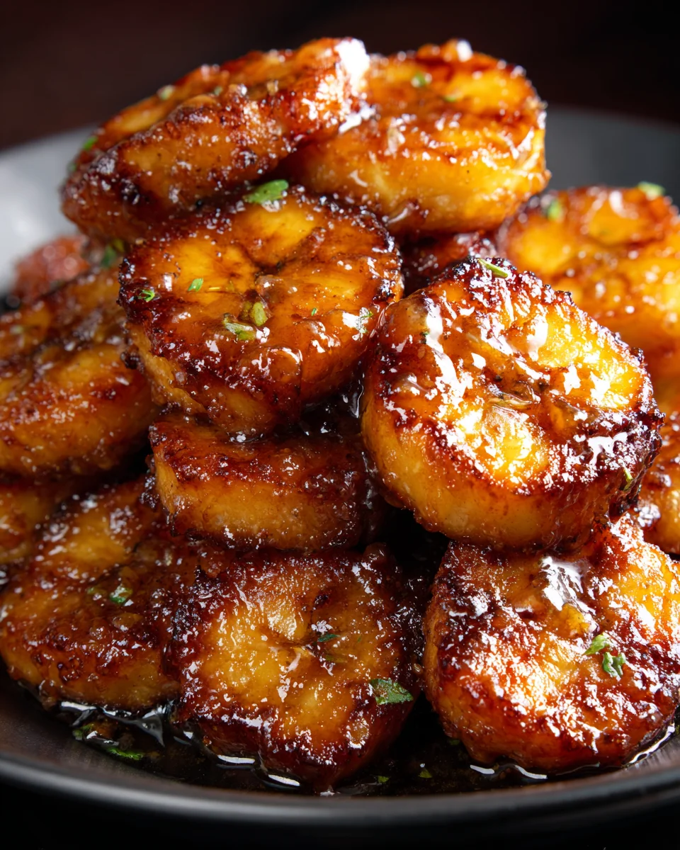 Plantains in Butter Rum Sauce