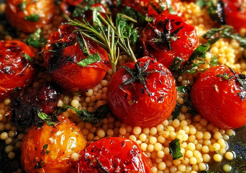 Roasted Cherry Tomato and Couscous Salad