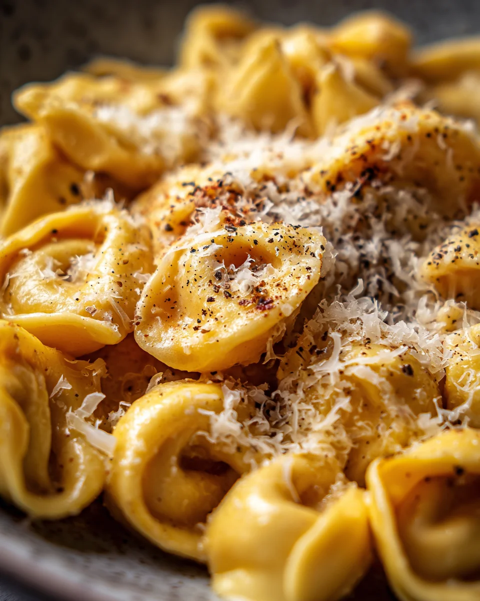 Skillet Cacio e Pepe Tortellini
