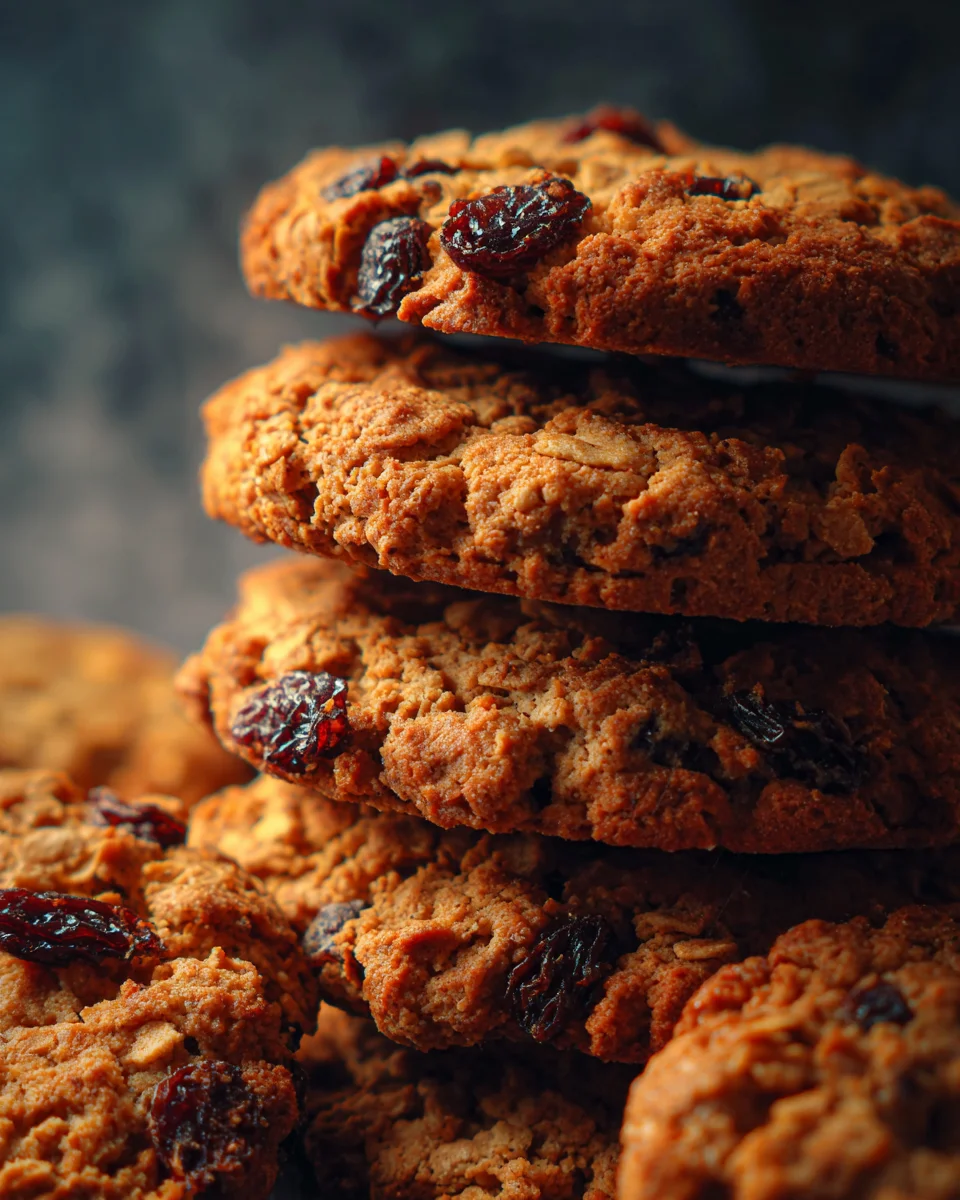 Spiced Oat and Raisin Cookies