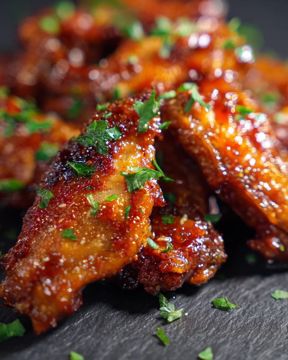 Sriracha-Honey Glazed Chicken Wings