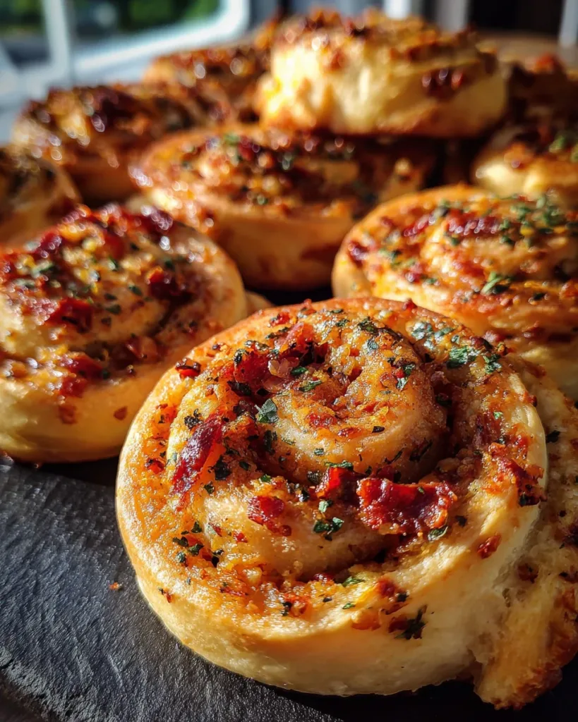 Sun-Dried Tomato and Basil Pinwheels