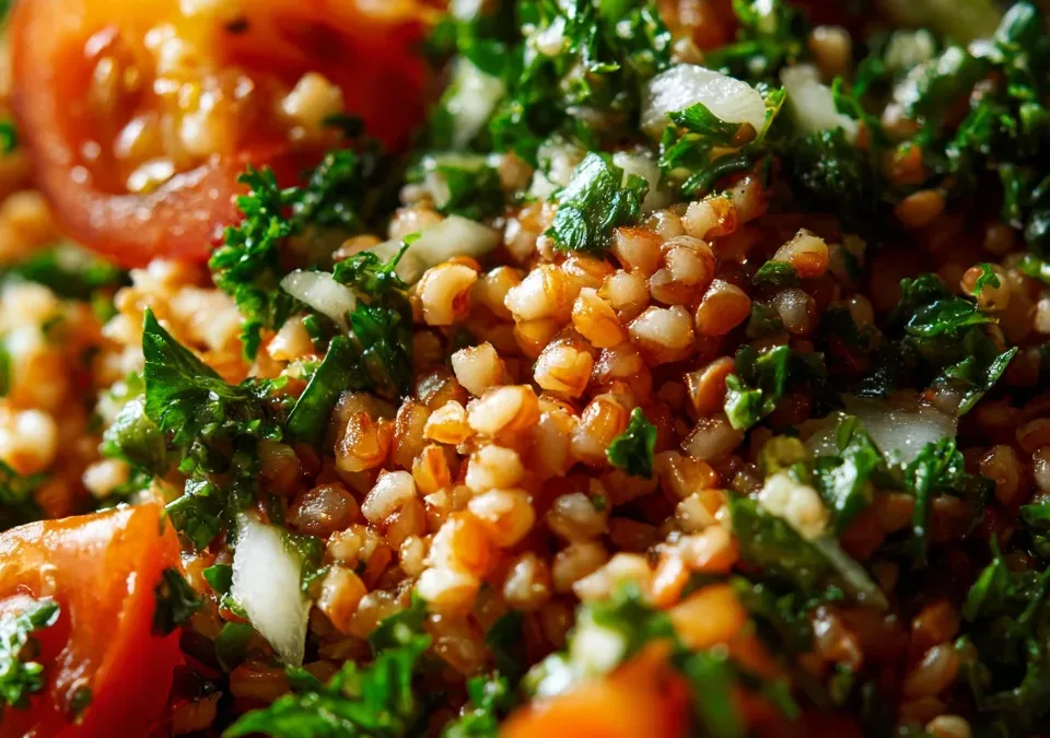 Tabbouleh with Bulgur Wheat and Navy Beans