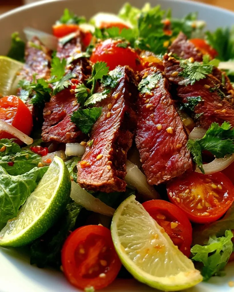 Thai Beef Salad with Spicy Lime Dressing