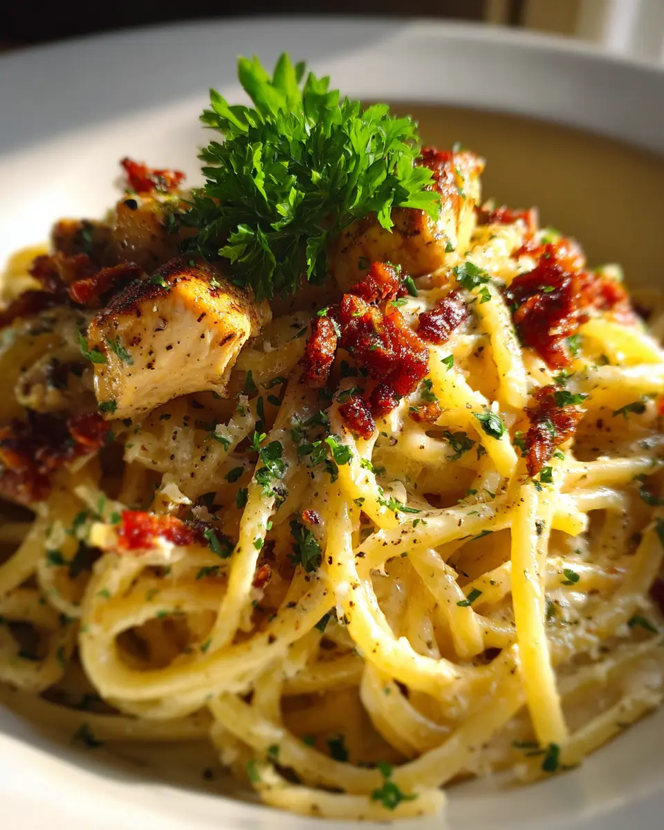 chicken carbonara pasta