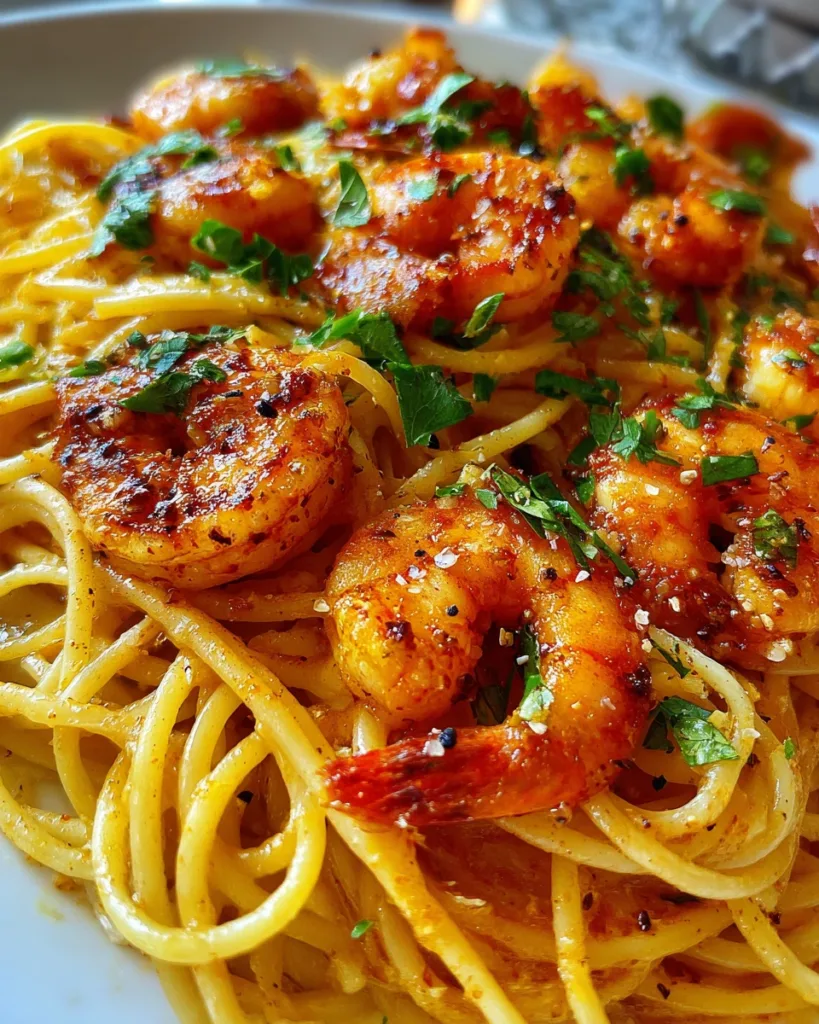 garlic butter shrimp pasta
