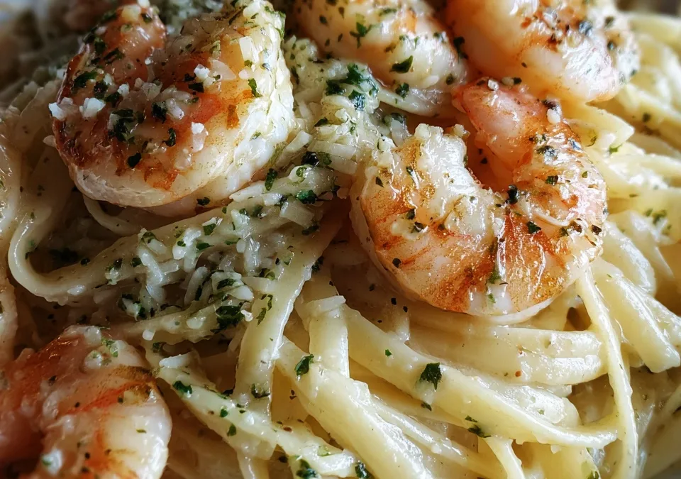 garlic butter shrimp pasta
