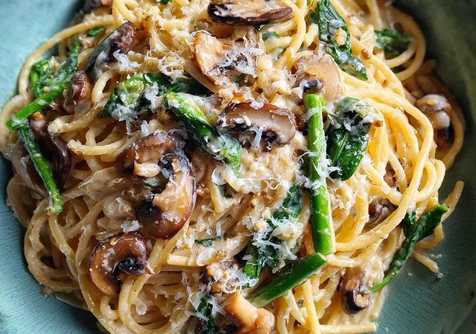 reamy Miso Mushroom Pasta