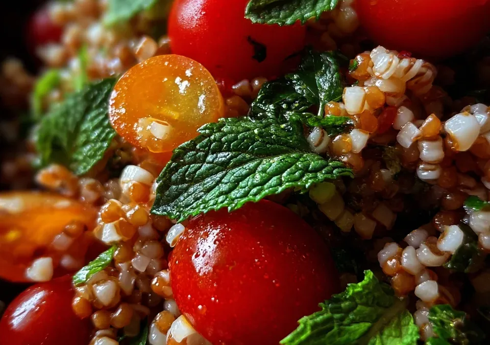 Buckwheat Tabbouleh with Cherry Tomatoes & Mint