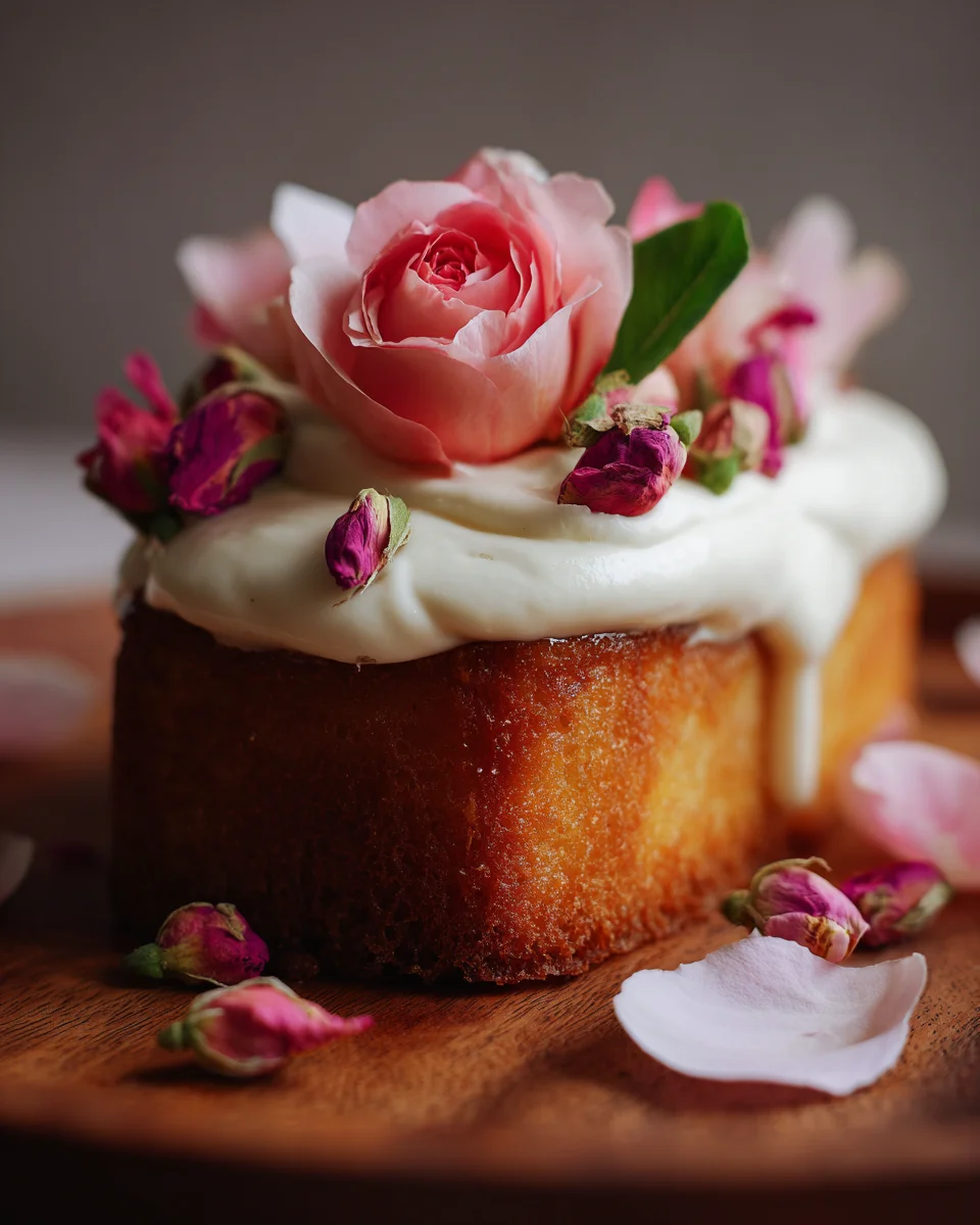 Cardamom Rosewater Tres Leches Cake