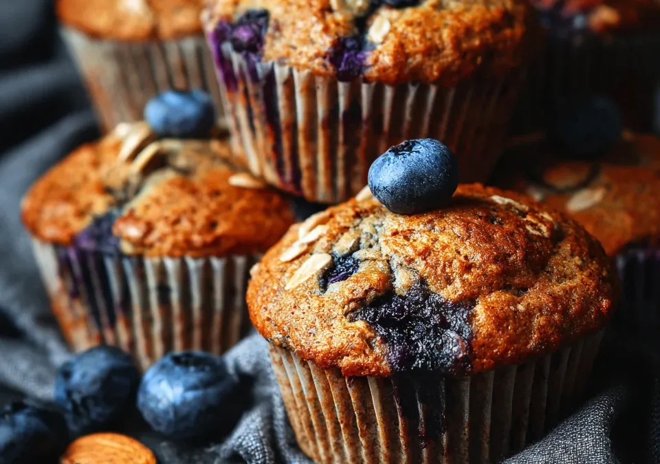 Gluten-free Buckwheat Blueberry Muffins