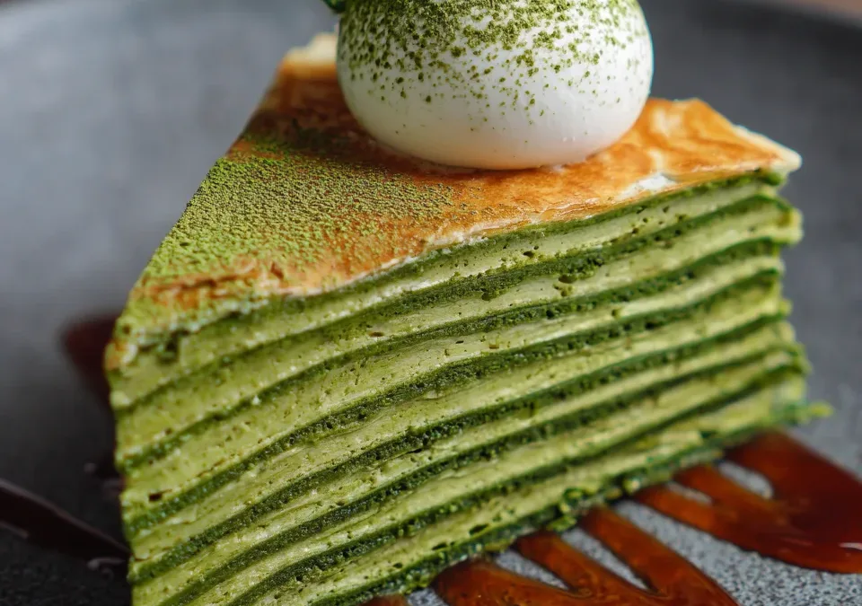 Matcha Mille-Crepe Cake