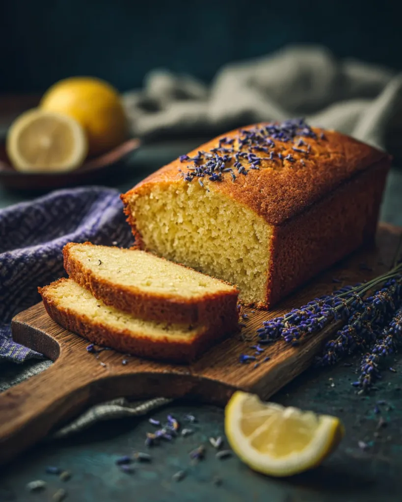 Olive Oil Lavender & Lemon Loaf Cake