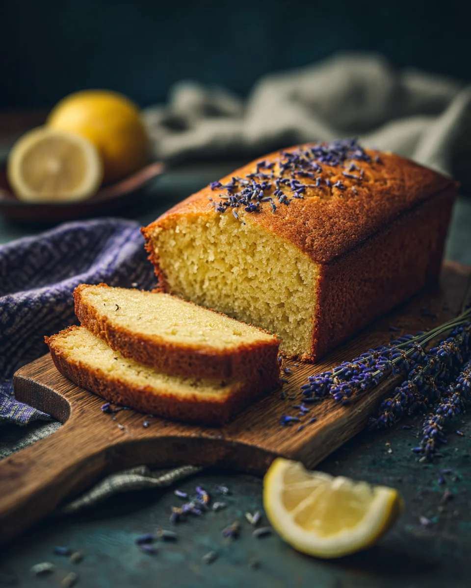 Olive Oil Lavender & Lemon Loaf Cake